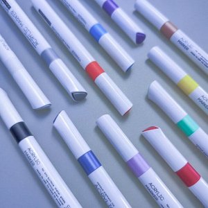 Набор акриловых маркеров 12 цветов SKETCH&amp;ART, 1,0-3,0 мм