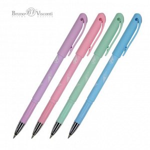 Ручка гелевая со стираемыми чернилами BrunoVisconti DeleteWrite "Мороженки", узел 0.5 мм, синие чернила, матовый корпус Soft Touch, МИКС