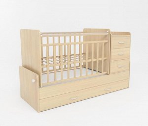 Кровать детская СКВ-5 (опуск.бок., маятник, 4 ящика, орех) 534037