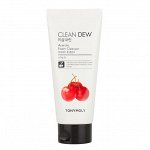 TONY MOLY CLEAN DEW ACEROLA FOAM CLEANSER (180ml), Тонизирующая пенка для умывания с экстрактом ацеролы (180мл)