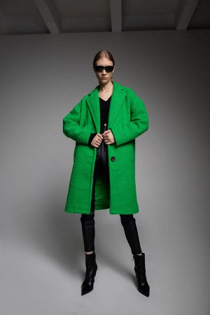 Пальто жен. (166340) зеленый