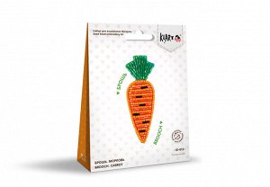 Набор для вышивания броши Морковь 3*9 см