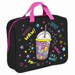 Папка на молнии с ручками BRAUBERG А4, 1 отделение, полиэстер, 80 мм, &quot;Pop style&quot;, 271480