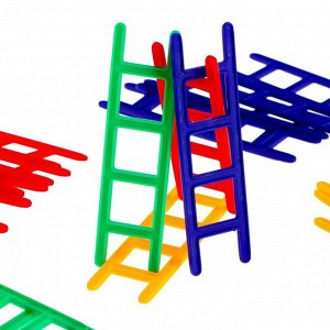 Настольная игра для детей на баланс «Вверх по лесенке», 24 лестницы, 2-4 игрока, 5+