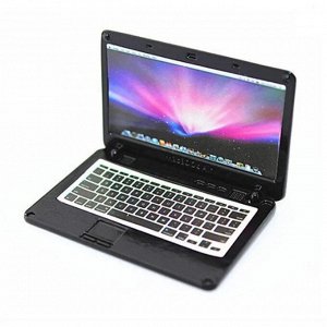 Кукольный ноутбук MacBook черный, 1 шт