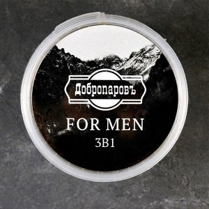 Мыло густое "FOR MEN" 3в1 Дегтярное, черное 280 мл "Добропаровъ"