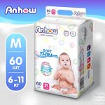 Подгузники ТМ Anhow размер M (6-11кг)