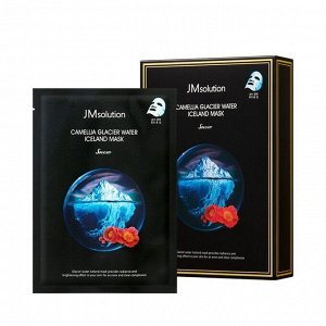 JMSolution Тканевая маска с экстрактом камелии Camellia Glacier Water Iceland Mask Snow, 30мл