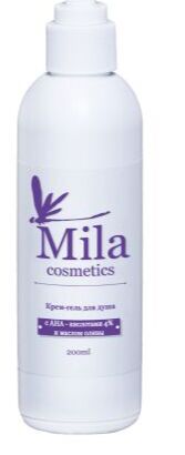 Гель для душа Mila Cosmetics - с AHA кислотами 200 мл.