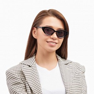 Очки солнцезащитные женские OneSun, uv 400, дужка 14 см, ширина 15 см, линза 4.2x6.5 см, черные