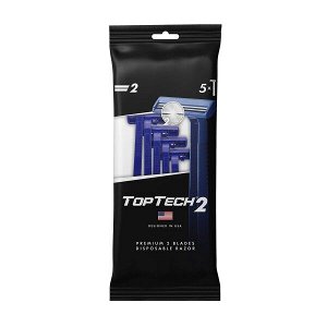 Мужские бритвы одноразовые TopTech 2, США. 5шт