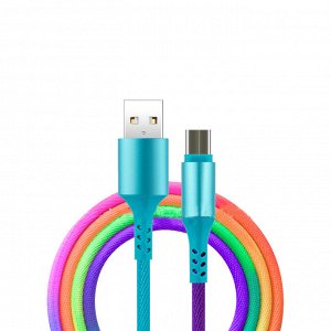USB кабель "Multicolor" MicroUSB 2.4A