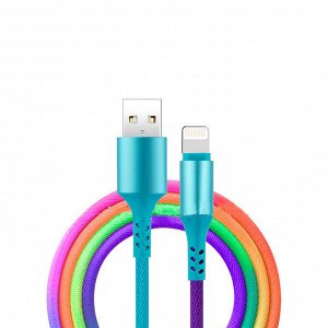 USB кабель "Multicolor" For Lightning 2.4A