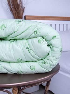 Одеяло стёганое 1,5-спальное Бамбук в поплине.
