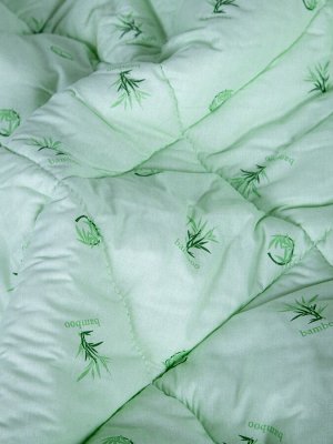 Одеяло стёганое 1,5-спальное Бамбук в поплине.