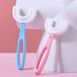 Силиконовая U-образная зубная щетка для детей (в коробочке)