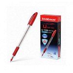 Ручка шарик &quot;ErichKrause Classic Stick&amp;Grip U-109&quot; 1.0, Ultra Glide Technology, цвет чернил красный 1/12 арт. ЕК-53744