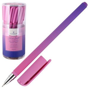 Ручка шарик "Lorex gradient sweet" синяя, 0,5мм Slim Soft розовый кругл.корп. арт. LXOPSS-GR2