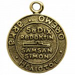 Талисман-подвеска Весы, латунь