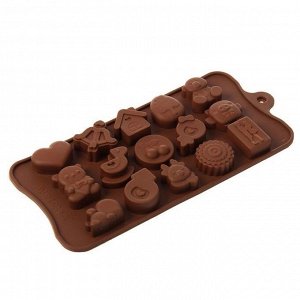 Форма сил. для шоколада «Счастье есть» 21×10,5 см