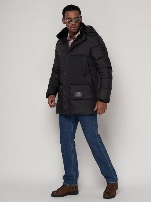 MTFORCE Куртка зимняя мужская классическая черного цвета 93629Ch