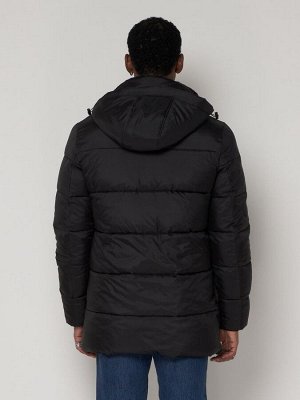 MTFORCE Куртка зимняя мужская классическая черного цвета 93629Ch