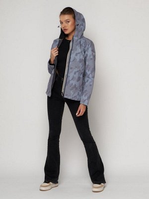 Ветровка MTFORCE женская softshell серого цвета 2207-1Sr