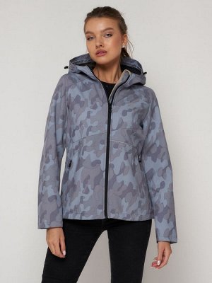 Ветровка MTFORCE женская softshell серого цвета 2207-1Sr