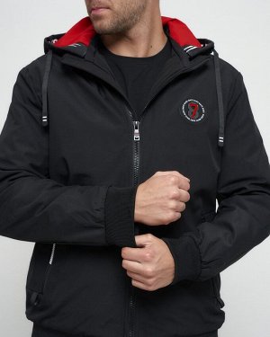 MTFORCE Куртка спортивная мужская на резинке черного цвета 3367Ch