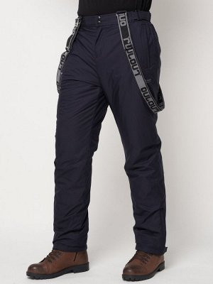 Полукомбинезон брюки горнолыжные мужские темно-синего цвета 662123TS