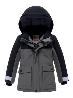 Горнолыжный костюм Valianly детский для мальчика серого цвета 9201Sr