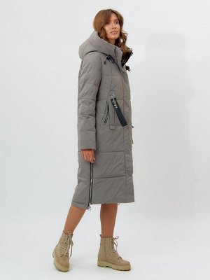 MTFORCE Пальто утепленное женское зимние бирюзового цвета 113151Br