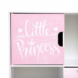 Стеллаж с дверцами Little Princess, 60 x 60 см, цвет белый