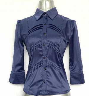 Блуза женская темно-синяя