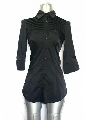 Блуза черная с поясом