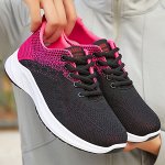Спортивные женские кроссовки, цвет черный
