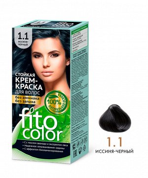 Стойкая крем-краска для волос "Fitocolor" стойкая тон 1.1 Иссиня-Чёрный, 115 мл