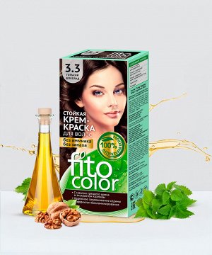 Стойкая крем-краска для волос "Fitocolor" тон 3.3 Горький шоколад 115 мл