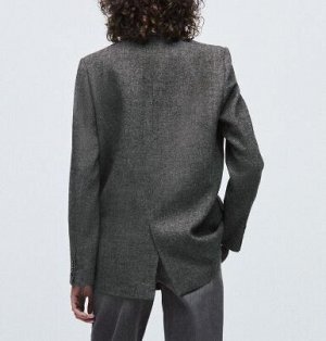 ZARA / ПИДЖАК В ЕЛОЧКУ арт. 2761247, серый
