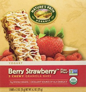 Berry Strawberry yogurt chewy granola bars Органические злаковые батончики с клубникой и малиной 35г