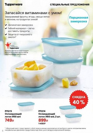 Tupperware Охлаждающий лоток 450 мл 2шт