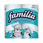 Бумажные полотенца &quot;Familia&quot; белые 2 слоя, 4 шт