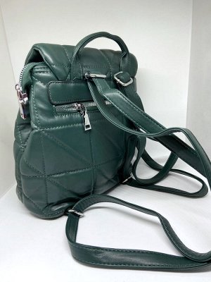 Рюкзак стеганый зеленый