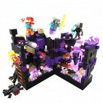 Конструктор Лего аналог Майнкрафт Minecraft, 915 деталей, Город теней, LED подсветка