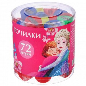 Точилка пластиковая «Круглая», МИКС, «Холодное сердце»