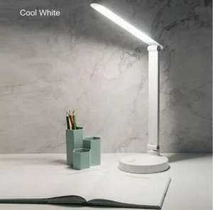 LED Лампа светодиодная настольная с органайзером и аккумуляторной батареей белая