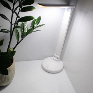 LED Лампа светодиодная настольная с органайзером и аккумуляторной батареей белая