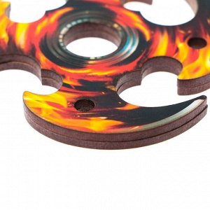 Сувенирное оружие сюрикен «Пламя», d = 8,5 см