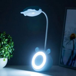 LED Лампа светодиодная настольная с ушками, ночник с аккумуляторной батареей