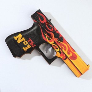 Сувенирное оружие пистолет «Огонь», длина 19,8 см